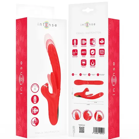 INTENSE Rosalia Red 3-in-1 Multifunctional Stimulation Device Waterproof