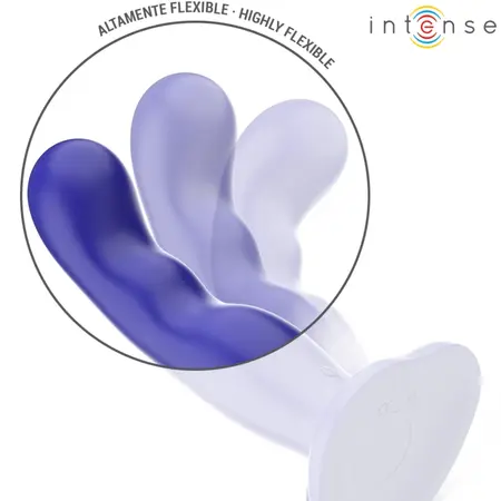 INTENSE Shorty Blue Remote-Controlled Vibrator with Suction Cup 16cm