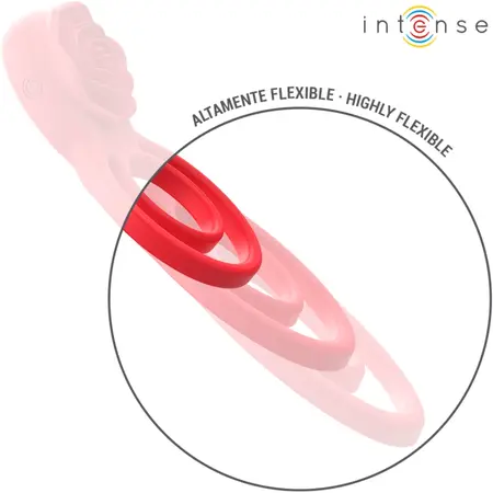 INTENSE GAIL Intimate Stimulator Rose Shape 10 Modes Red Remote Control