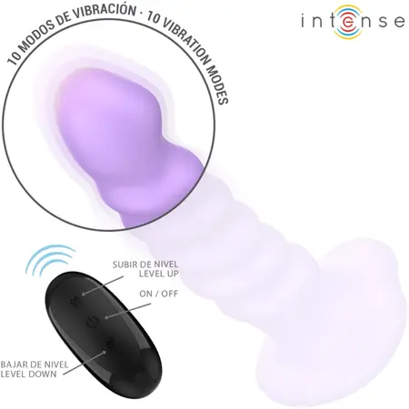 INTENSE Brenda Spiral Vibrating Device M Purple 10 Modes Remote Control