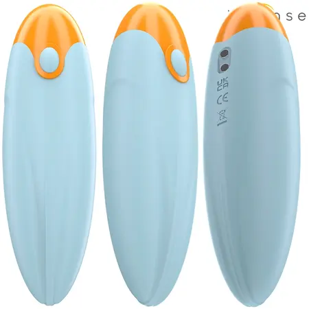 INTENSE Mike Vibrating Bullet Blue 10-Mode Compact Silicone 11cm