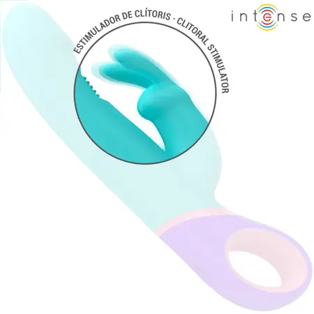 INTENSE Monica Blue Dual-Action Vibrator with Rotating Stimulation, 22.5cm