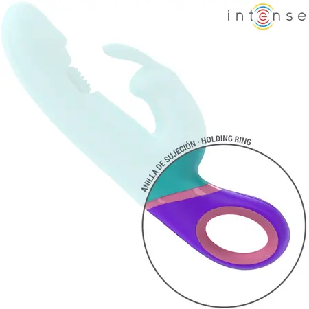 INTENSE Monica Blue Dual-Action Vibrator with Rotating Stimulation, 22.5cm