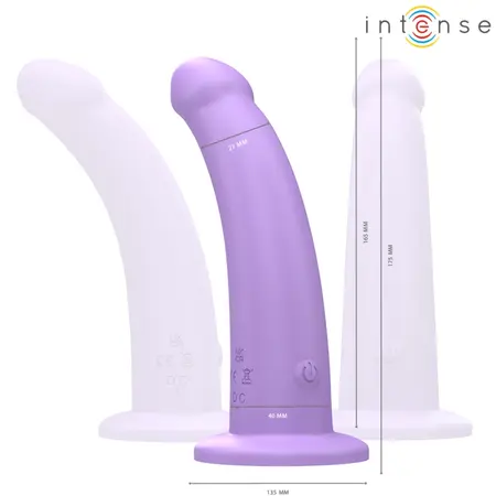 Intense Eddie Remote Control Silicone Intimate Machine 17.5cm Purple 10 Modes