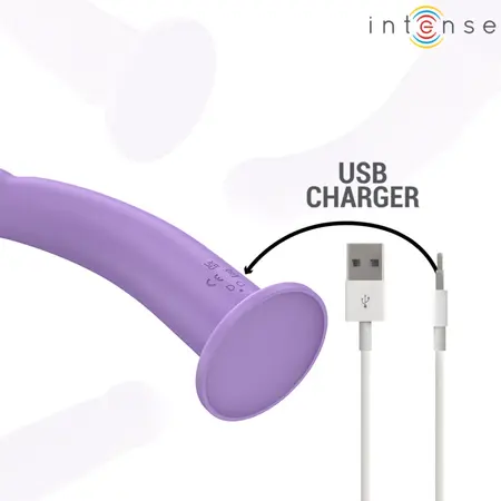 Intense Eddie Remote Control Silicone Intimate Machine 17.5cm Purple 10 Modes