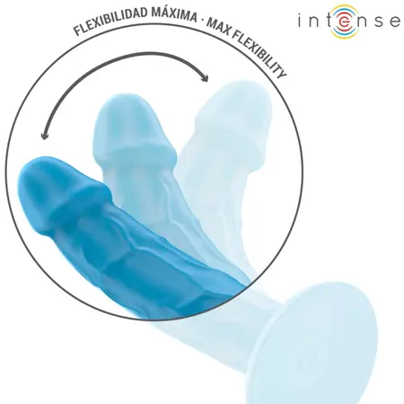 INTENSE PHOEBE Blue Silicone Intimate Device 10 Modes Remote 19cm