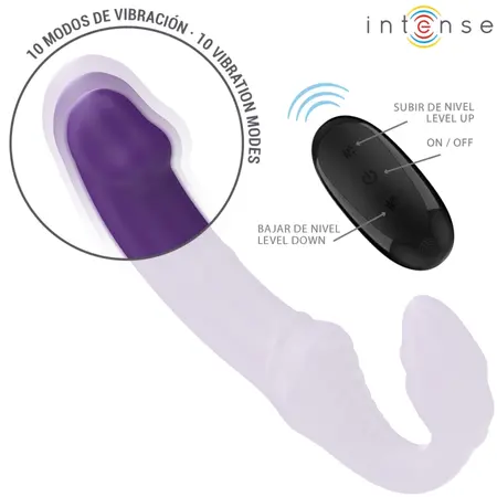 Intense JILL Double Stimulation Device 20 cm Purple Remote USB