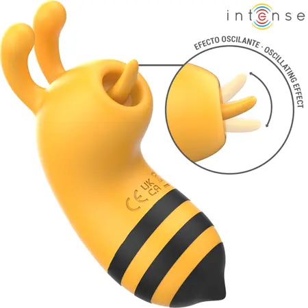 INTENSE Maya 360° Rotating Tongue Silicone Intimate Device Yellow
