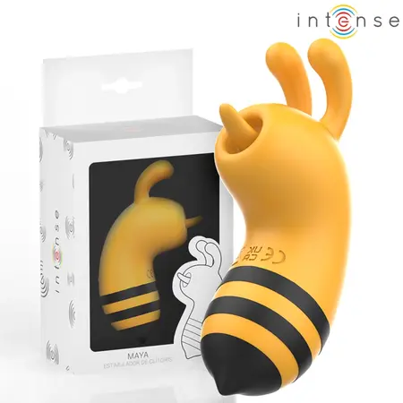 INTENSE Maya 360° Rotating Tongue Silicone Intimate Device Yellow