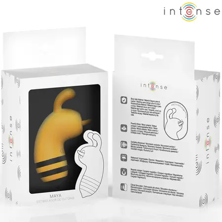 INTENSE Maya 360° Rotating Tongue Silicone Intimate Device Yellow