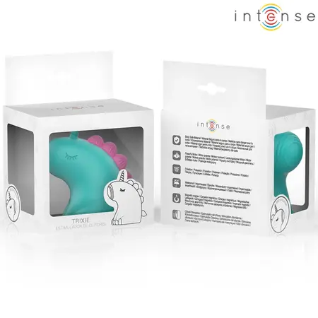 INTENSE Trixie Unicorn Tongue Tapping Stimulator Green Silicone IPX7