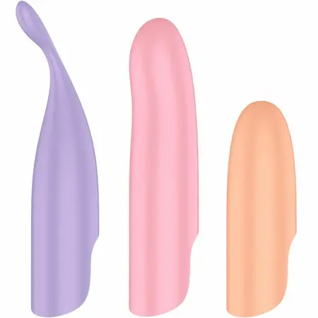 Satisfyer Playful Four 4-in-1 Interchangeable Vibrator Set + Power Bullet
