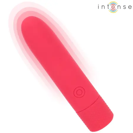 INTENSE Symone Compact USB Vibrating Bullet 8 Modes Red 10cm