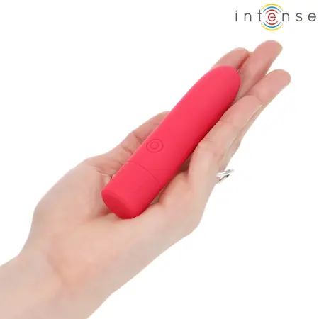 INTENSE Symone Compact USB Vibrating Bullet 8 Modes Red 10cm