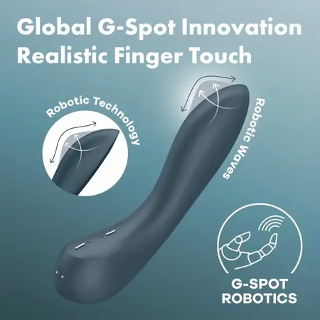 Satisfyer G-Spot Wave 4 Intimate Machine, 12 Modes, Dark Grey, Silicone