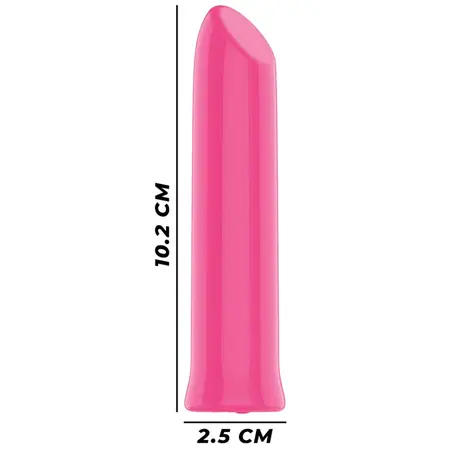 INTENSE Todrick Pink Vibration Bullet - 10 Modes, Waterproof, Compact Design