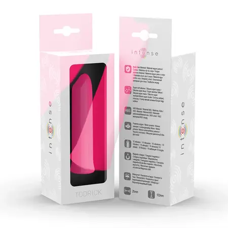 INTENSE Todrick Pink Vibration Bullet - 10 Modes, Waterproof, Compact Design