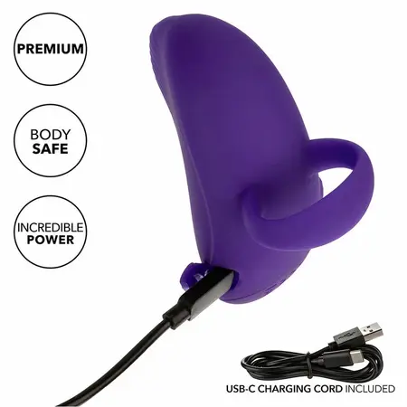 CalExotics Envy Handheld Rolling Ball Massager 7 Modes Purple Silicone