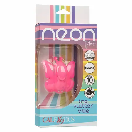 CalExotics Neon Vibes Flutter Vibe Pink - 10-Mode Intimate Apparatus