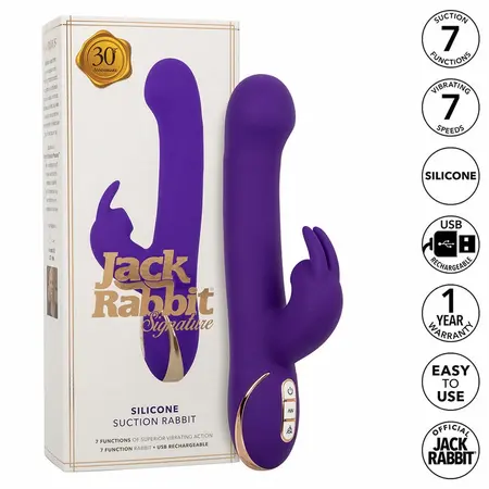 CalExotics Jack Rabbit Silicone Blue Intimate Machine 7 Modes USB