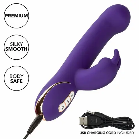 CalExotics Jack Rabbit Silicone Blue Intimate Machine 7 Modes USB