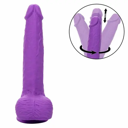 CalExotics Studs Rechargeable Rotating Silicone Device 10 Modes Purple
