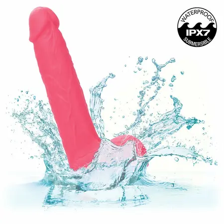 CalExotics Studs Pink Silicone Vibrator 10-Mode Thrusting 17.75cm
