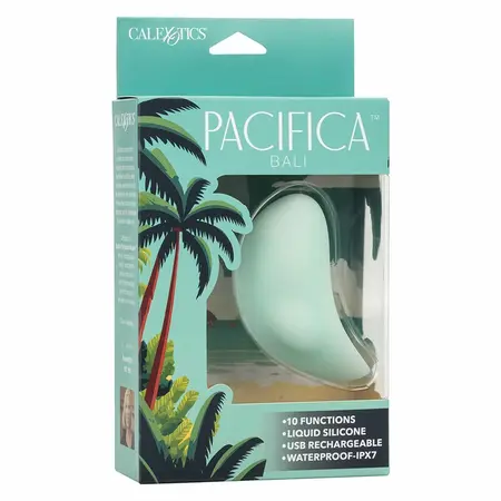 CalExotics Pacifica Bali Zakrivljeni Silikonski Stimulator 10 Funkcija Aqua