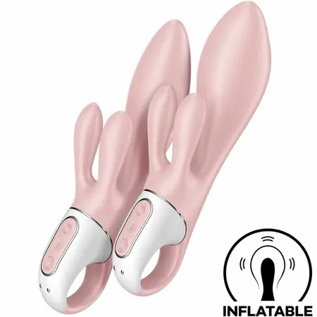 Satisfyer Air Pump Bunny 3 Inflatable Intimate Device Pink Silicone