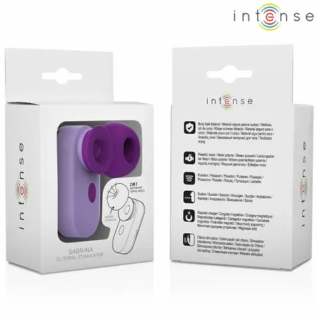 INTENSE Sabrina Kompaktni Tapkajući Klitoralni Uređaj Ljubičasti 6cm USB Punjenje