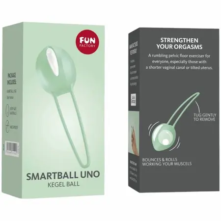 Fun Factory Smartball UNO Pelvic Floor Trainer White/Green Pistachio