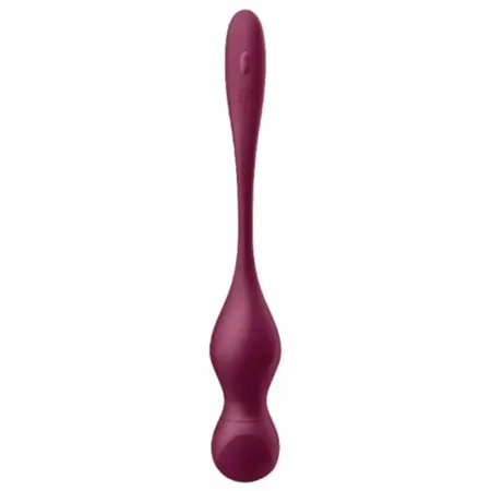 Satisfyer Love Birds Vary Vibrirajuće Vežbovne Kuglice Vinsko Crvene Aplikacijom Kontrolisane