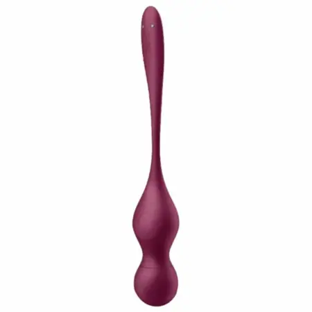 Satisfyer Love Birds Vary Vibrirajuće Vežbovne Kuglice Vinsko Crvene Aplikacijom Kontrolisane