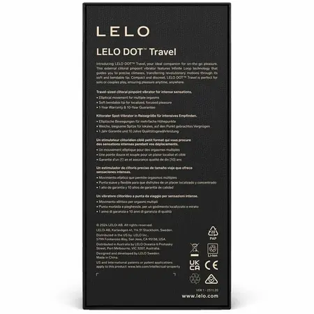 LELO DOT Travel Precision Roze - Kompaktni Intimni Uređaj, 8 Režima
