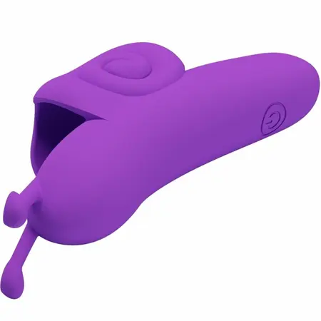 Pretty Love Snail Intimni Prstni Uređaj 10 Režima Ljubičasti USB Punjenje