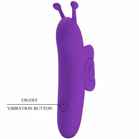 Pretty Love Snail Intimni Prstni Uređaj 10 Režima Ljubičasti USB Punjenje