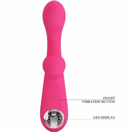 Pretty Love Skylar Roze Fleksibilni Silikonski Dvostruki Vibrator USB