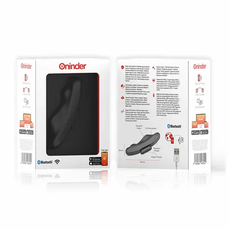 ONINDER MANILA Gaćični Vibrator 9-Brzinski Punjiv 9.6cm Aplikacijom Kontrolisan Roze