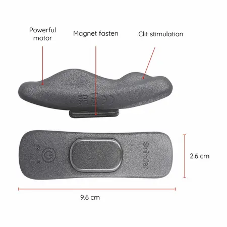 ONINDER MANILA Gaćični Vibrator 9-Brzinski Punjiv 9.6cm Aplikacijom Kontrolisan Roze