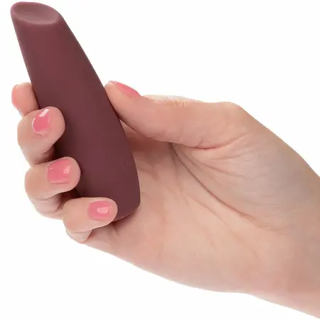 CalExotics Mod Tilt Intimate Wellness Device Red, Liquid Silicone, 10 Modes