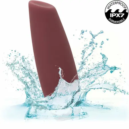 CalExotics Mod Tilt Intimate Wellness Device Red, Liquid Silicone, 10 Modes