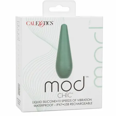 CalExotics Mod Chic Precizni Masažer Zeleni - 10-Brzinski Tečni Silikon