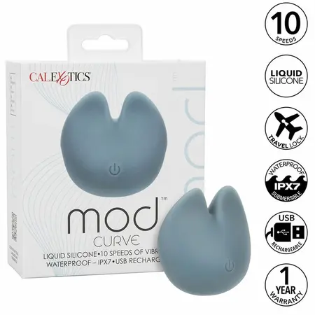 CalExotics Mod Curve Plavi - Dvostruki Vibrirajući Silikonski Intimni Uređaj