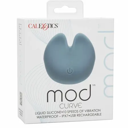 CalExotics Mod Curve Plavi - Dvostruki Vibrirajući Silikonski Intimni Uređaj