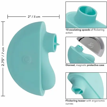 CalExotics Ovation Rave Aqua Green - Ergonomski Silikonski Intimni Uređaj
