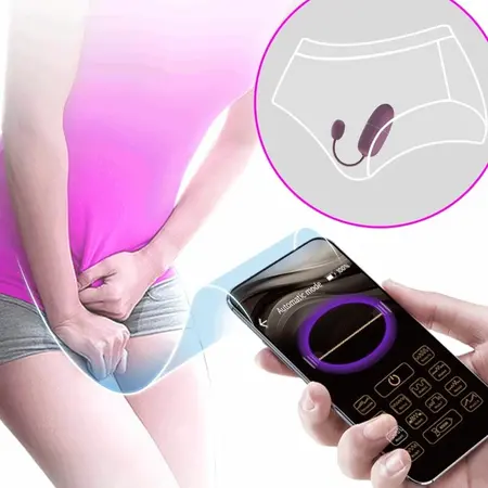Pretty Love Nymph Lila Aplikacijom Kontrolisano Vibrirajuće Jaje 12 Režima Silikon
