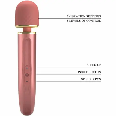 Pretty Love Masažer Roze - 7 Vibracionih Režima USB Punjenje 29cm