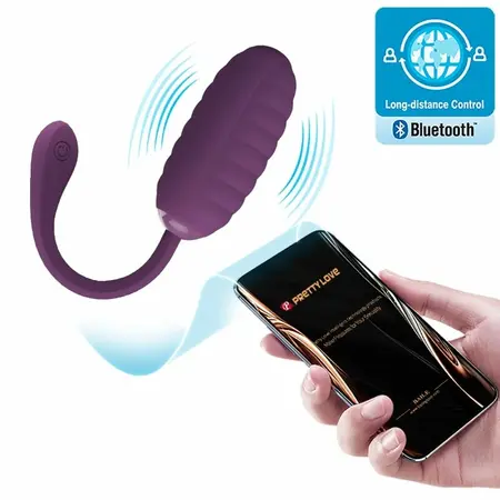 Pretty Love Casper Purple Wireless App-Controlled Vibrating Egg 12 Modes