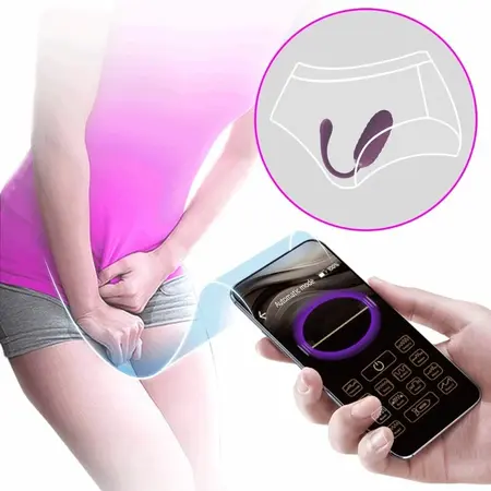 Pretty Love Casper Purple Wireless App-Controlled Vibrating Egg 12 Modes