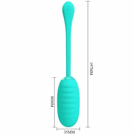 Pretty Love Kirk Bežično Vibrirajuće Jaje Aqua Green USB Punjenje